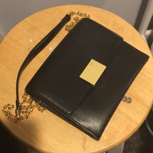 Black Small Crossbody Ralph Lauren Leather Bag